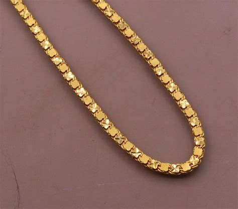 Buy Gorgeous 22kt Yellow Gold Solid Excellent Design Chain Online In