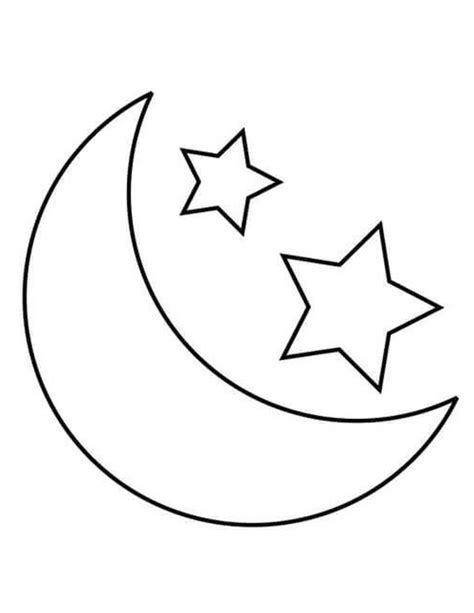 Dibujo De Luna Y Estrellas Para Colorear Dibujos De La Porn Sex Picture