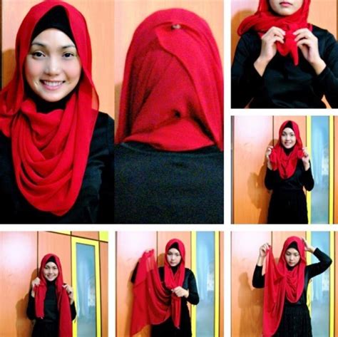 Hijab Tutorial Cara Memakai Jilbab Pashmina Wajah Bulat For Round