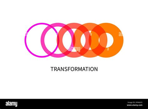 Transform, transformation icon. Abstract geometric transformation logo ...