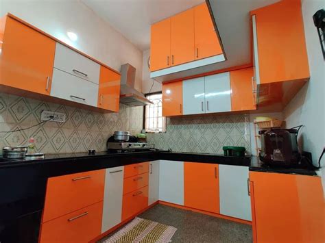 Modern Pvc L Shape Modular Kitchen Service In Nandivaram Guduvancheri