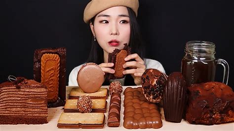 Asmr 초코파티🍫🍪 초콜릿 디저트먹방 Chocolate Party Chocolate Dessert Mukbang Eating