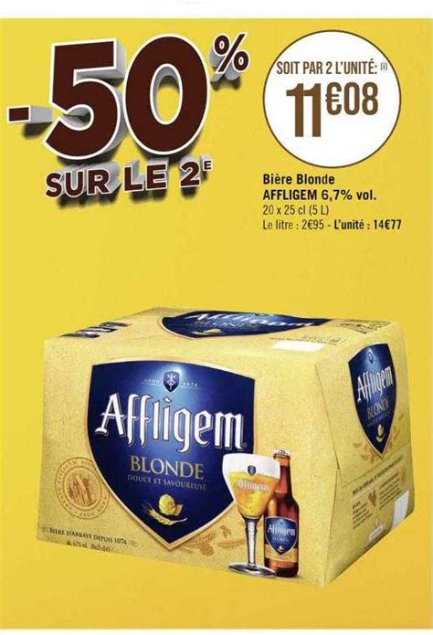 Promo Bière Blonde Affligem 6 7 Vol chez Géant iCatalogue fr