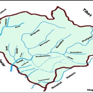 Uttarakhand River Map