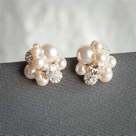 Original Design By Glamorous Bijoux® Ultra Lovely Statement Bridal Stud