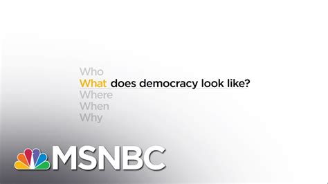 What Does Democracy Look Like Jon Meacham Msnbc Youtube