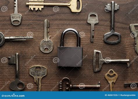 Check Lock And Different Keys Concept Stock Photo Image Of