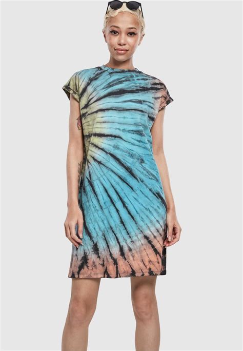 Urban Classics Tie Dye Žerzejové šaty Black černá Zalando Cz