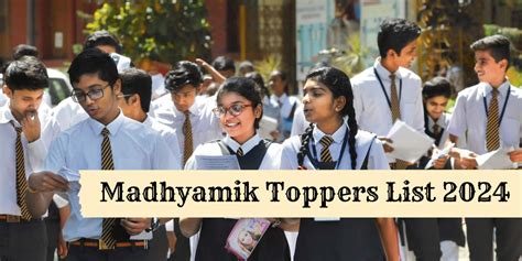 Madhyamik Toppers List 2024 Out Check WB Top 10 Result Rank List