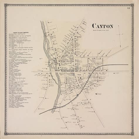 Canton Ny Map - Etsy UK