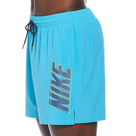 Nike Sketch Outline 5 Volley Short Blue Lightning Aqua Swim Supplies