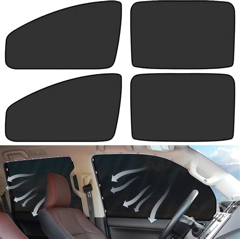 Linjie Car Side Window Sun Shade Window Sunshades Privacy Curtains