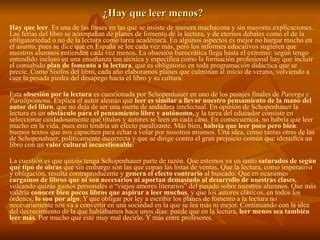 Hay Que Leer Menos Ppt