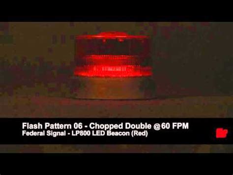 Federal Signal Lp Led Beacon Red Flash Patterns Youtube