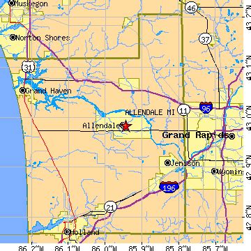 Allendale, Michigan (MI) ~ population data, races, housing & economy