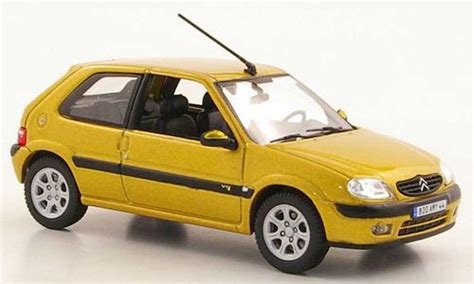 Coche Miniatura Citroen Saxo VTS 1 43 Norev Amarillo 3 Portes 2000