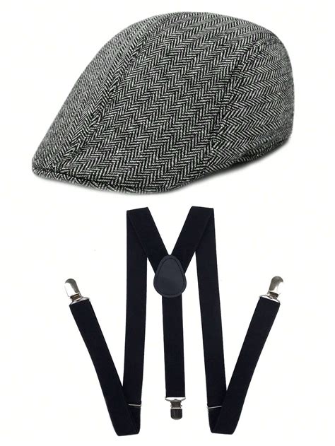 D EXCEED 2PCS 1920s Men Costume Gatsby Gangster Costume Accessories Set