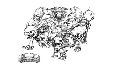 Dibujo De Skylanders Para Colorear Y Pintar