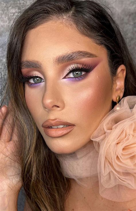 Radiant Festivity Makeup Looks For The Holiday Season Nude Purple