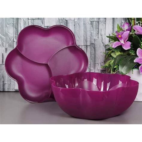 Tupperware Triple Snack Bowl L Pc Shopee Malaysia