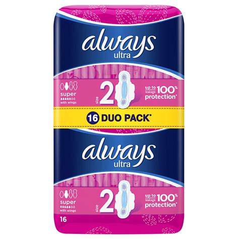 Always Ultra Super Plus Дамски превръзки х16 броя - Аптеки 36.6