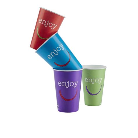 Huhtamaki Enjoy Paper Cold Cups 455ml / 16oz (Pack of 1000) - CM578 ...