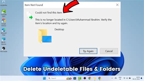 How To Delete Undeletable Files Folders On Windows 11 10 7 YouTube