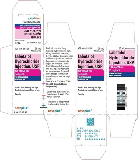 Labetalol - FDA prescribing information, side effects and uses