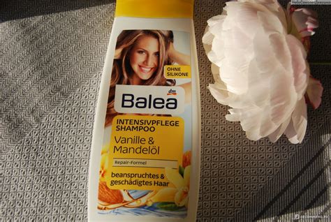 Шампунь Balea Vanille & Mandelöl с миндальным маслом для поврежденных ...