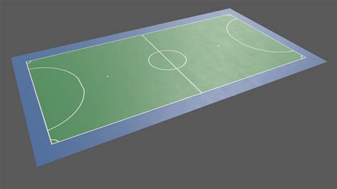 Soccer and Football Court Floor - 3D Model by PBR Cool