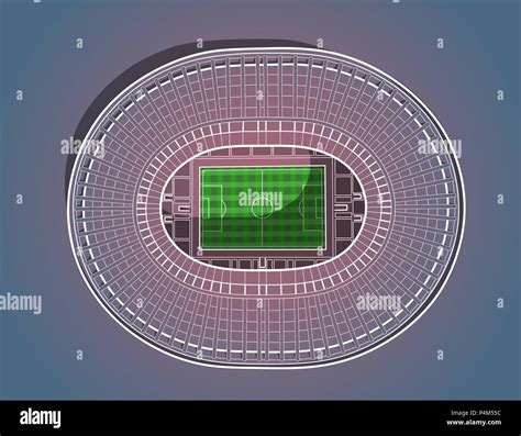 Hand Drawn Sketch Of The Main Stadium In Moscow Stock Vector Image