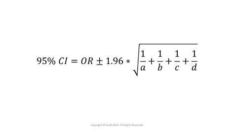 The Formula For Calculating The Confidence Interval Of An Odds