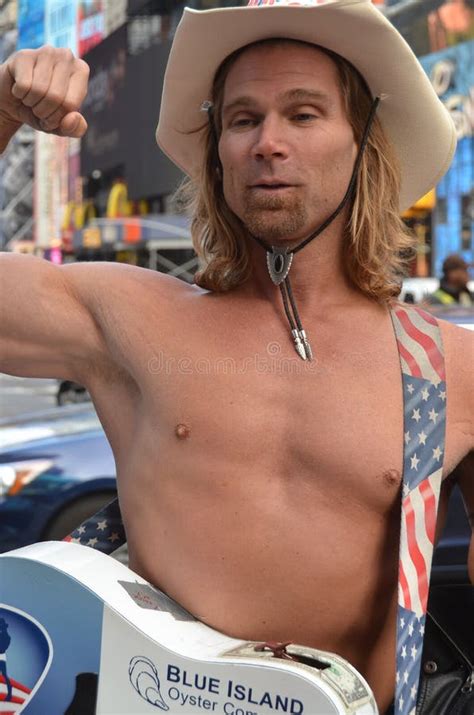 Robert John Burck Better Known As The Naked Cowboy Editorial Stock