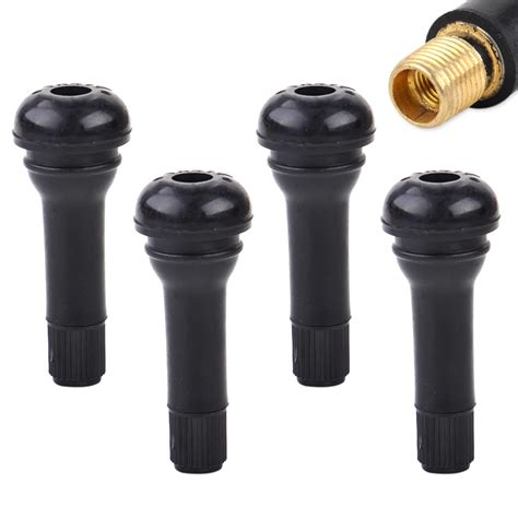 Beler New 4pcs Black Tr414 Auto Car Wheel Tire Valve Stems Rubber