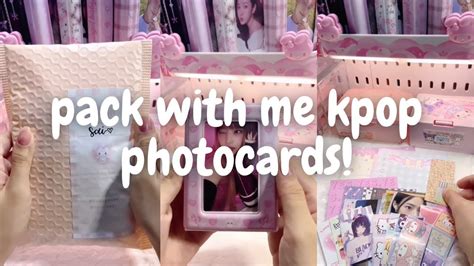 🍡 Packing Kpop Photocards 29 [asmr] Tiktok Compilation Minsbymon Youtube