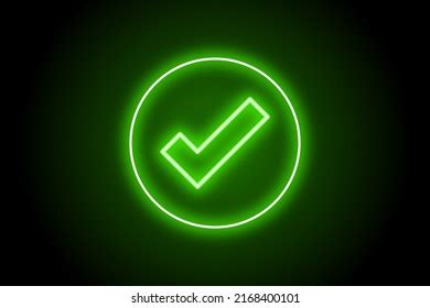 3 010 Neon Check Mark Images Stock Photos Vectors Shutterstock