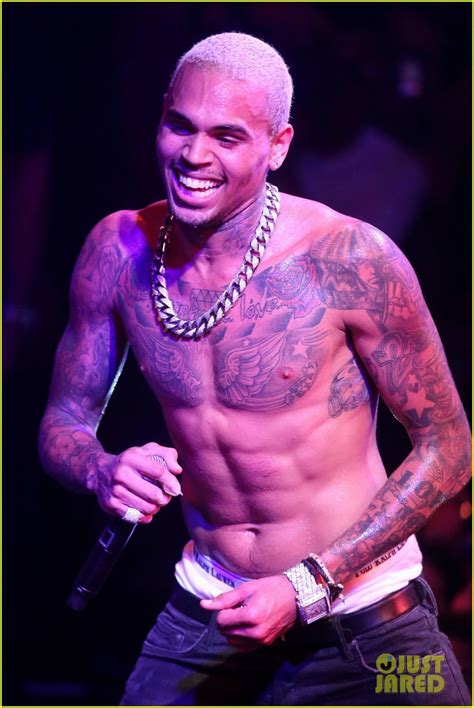 Chris Brown Shirtless At Gotha Club In Cannes Photo Chris