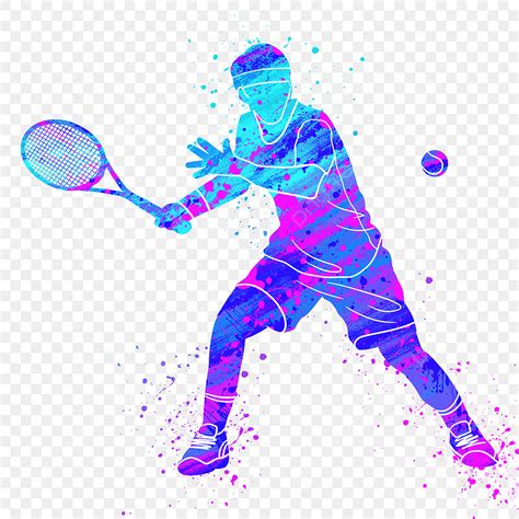 Female Tennis Player Silhouette PNG Transparent, Male Tennis Player ...