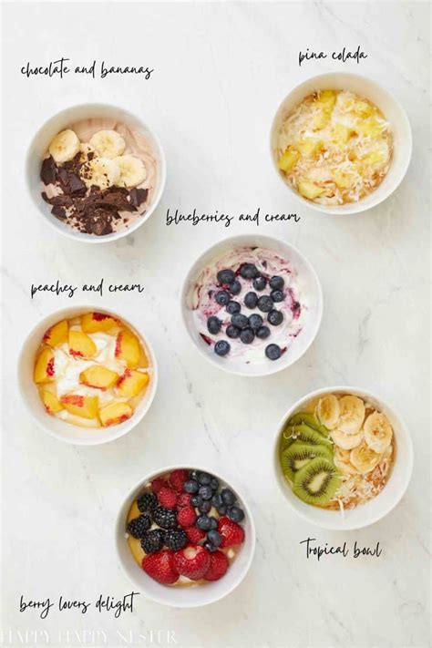 Greek Yogurt with Fruit (Breakfast Bowls) - Happy Happy Nester