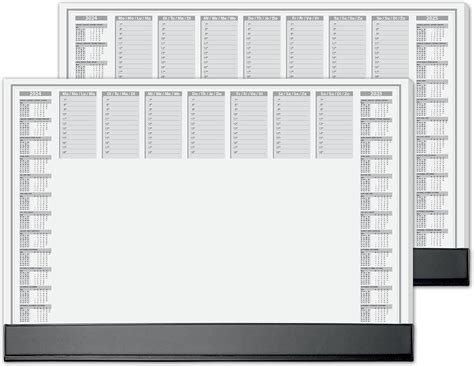 SIGEL HO365 Paper Desk Pad With 2 Year Calendar 2024 25 Daily