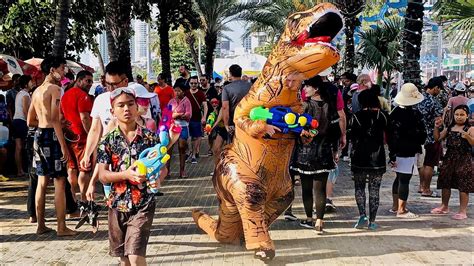 Worlds Biggest Water Fight ~ Songkran ~ Pattaya Thailand 4k Youtube