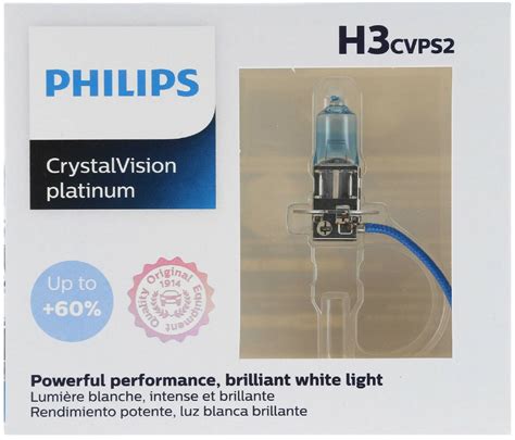 Philips Crystal Vision Platinum H W Two Bulbs Fog Light Replace