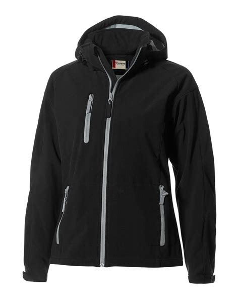 Buy Clique Serac Stretch Softshell Hooded Full Zip Womens Jacket