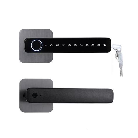 Smart Door Handle Fingerprint Password Remotely Unlock Digital Lock