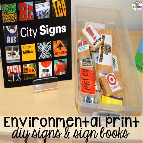 Environmental Print For Preschool Pocket Of Preschool