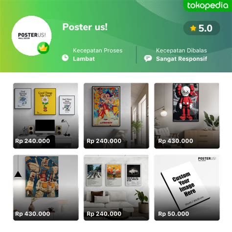 toko poster   produk lengkap harga terbaik tokopedia