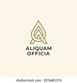 Ao Oa Logo Monogram Two Letters Stock Vector Royalty Free 2076681574