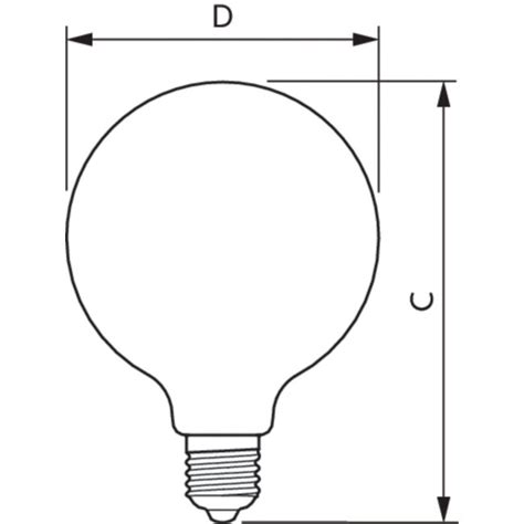 Philips Led Classic 7 60w E27 Ww G120 Fr Nd 64817600 Cheaplightingnl