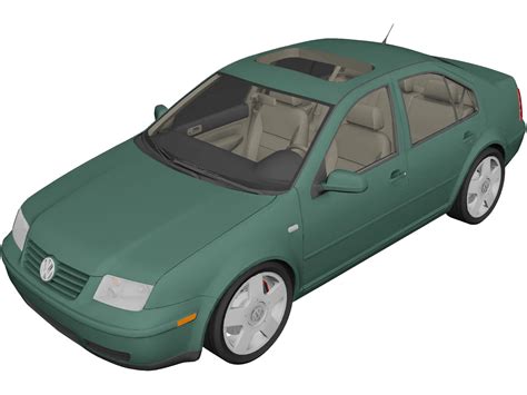 Volkswagen Jetta 3d Model 2000 3dcadbrowser