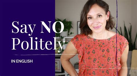 How To Say No In English Politely Without Feeling Guilty YouTube